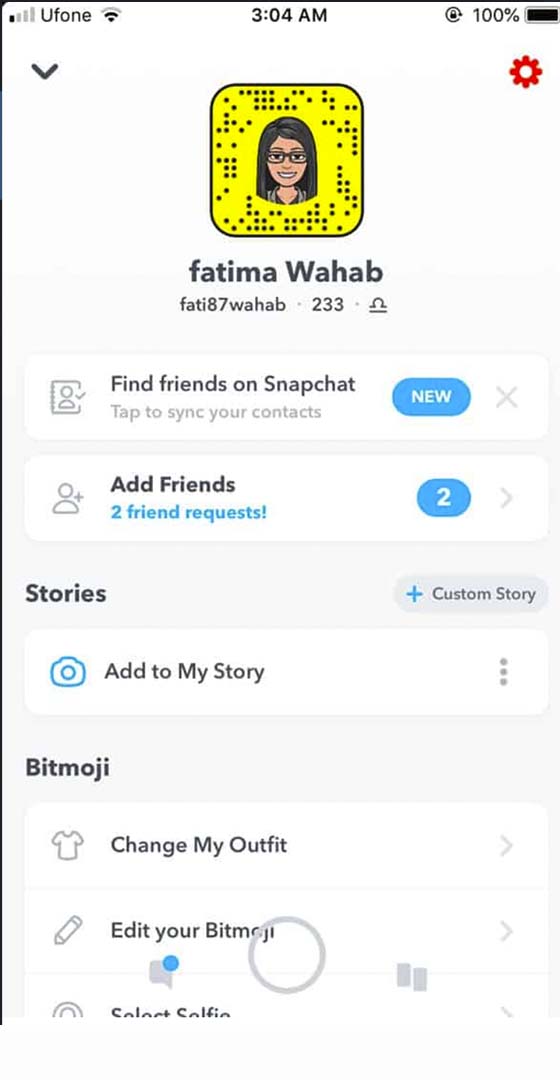 Snapchat profil takibini ayarlama